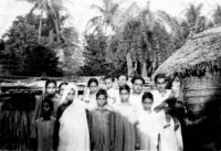Group photo at Mahanad. At the formative stage.
(Dr. Bandyopadhyay, 2nd from the right)