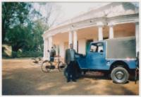 Dr. Bandyopadhyay at the Guest House in Santiniketan. On a lecture tour in the department of journalism.(1)