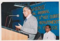 At a function organised by Jaipuria College, Kolkata. Dr. Bandyopadhyay speaking on the occasion of inauguration of  the journal of the department of English.